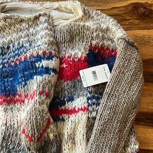 Free People Chunky Knit Fireworks Cardigan Sweater